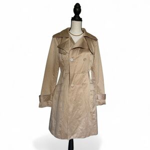 Classic Bebe Beige Trench Coat Women’s Size Small